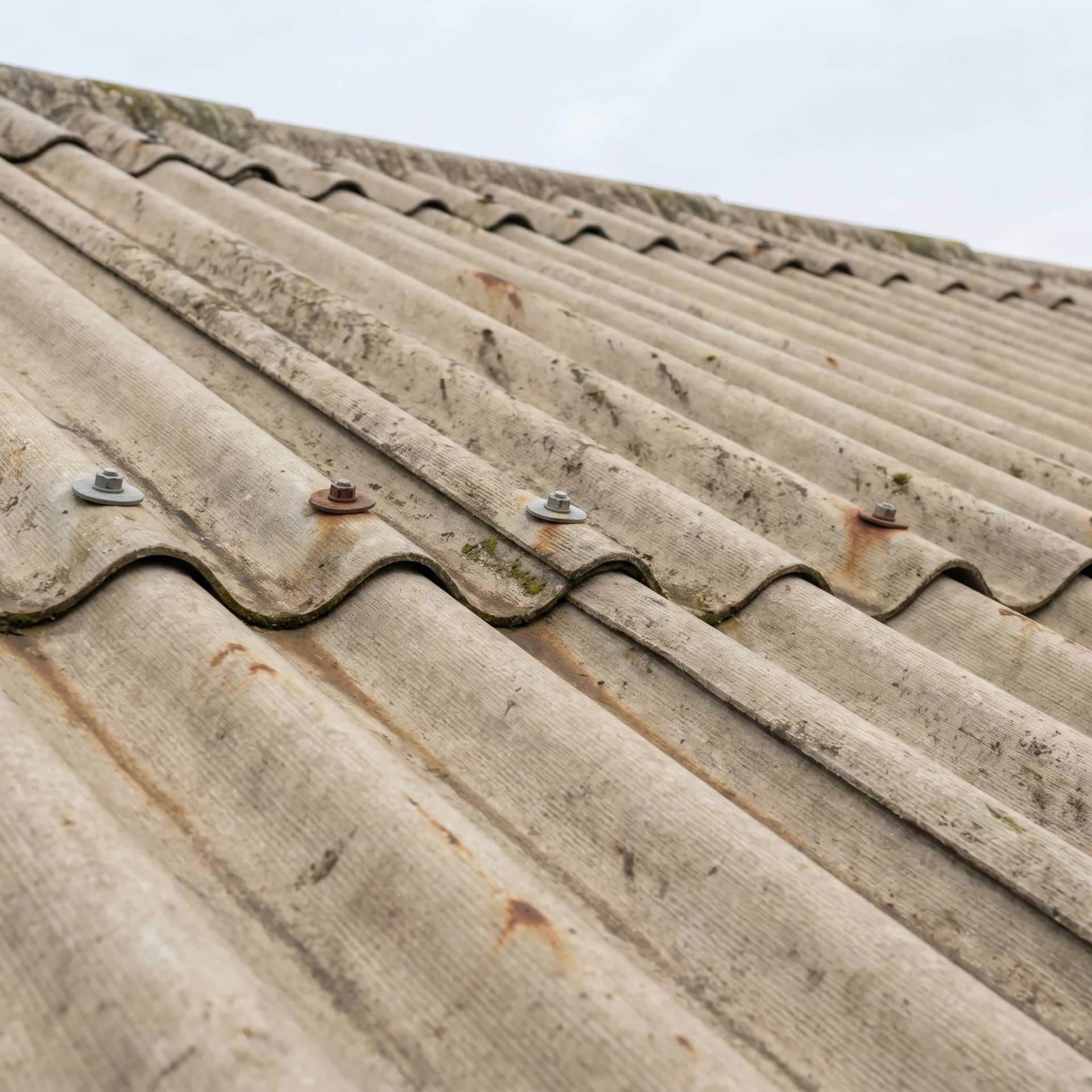 Toiture fibrociment ancienne traitable avec préparation douce